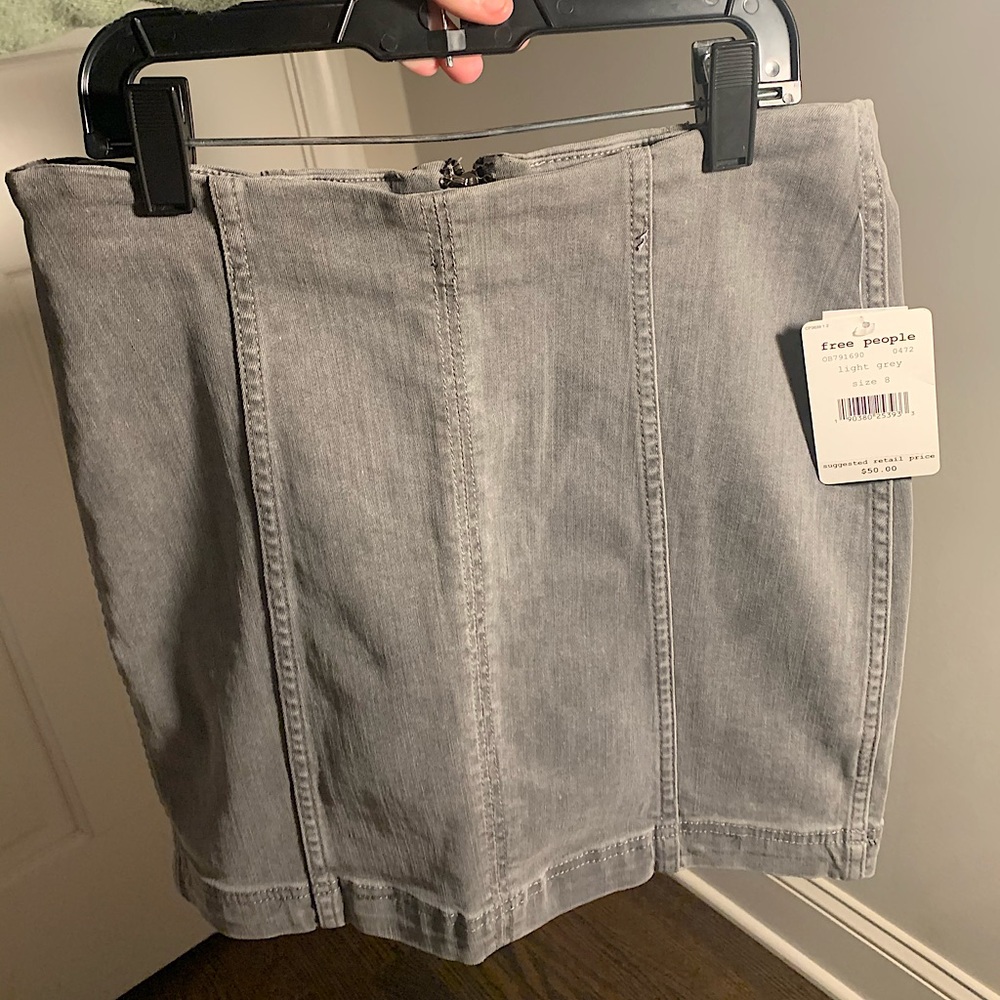 Free people “Modern Femme Denim Mini” skirt